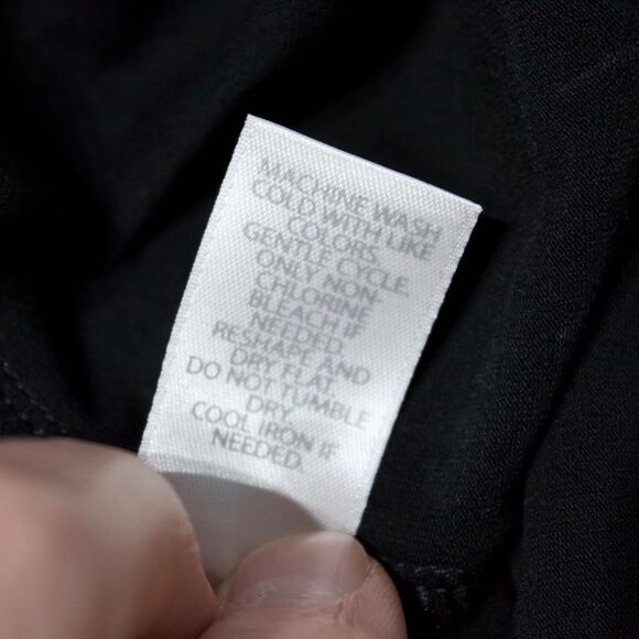 NWT $119 J. Jill Wearever Collection Faux Wrap Dress Black Plaid Women Size LP - Picture 11 of 15